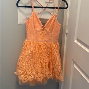 Sexy peach Ballerina dress